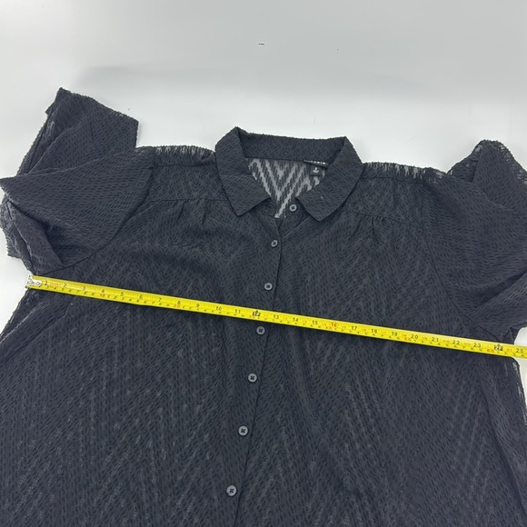 TORRID Women’s Black Sheer Long Sleeve Top Plus Size 2 EUC - Picture 10 of 14